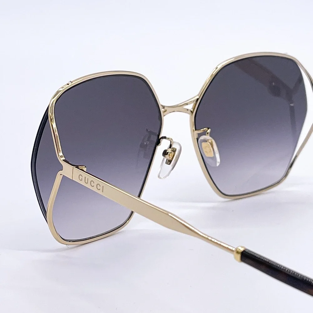 NEW GUCCI GG0818SA 001 WOMEN’S SUNGLASSES GUCCI GG0818SA GREY EYEWEAR GUCCI - Picture 7 of 13